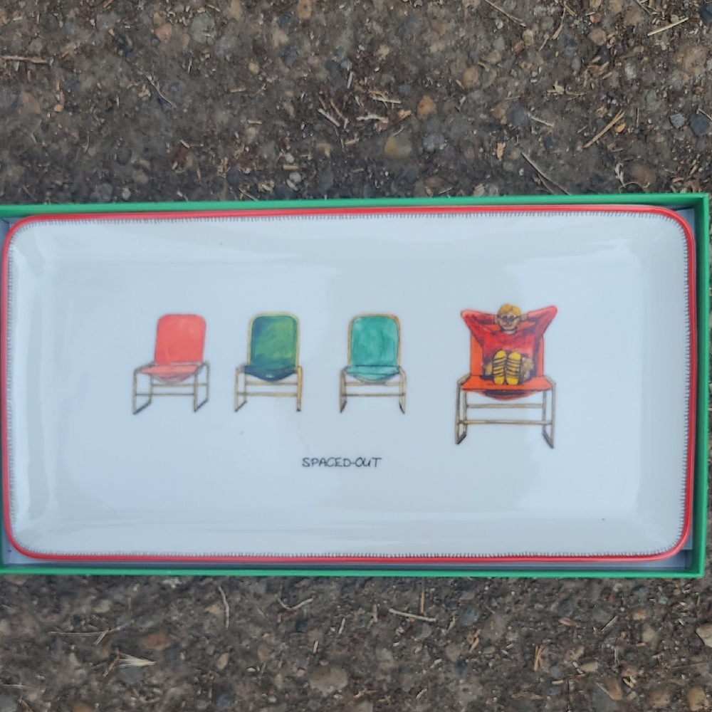 New In Box Kate Spade SPODE  Spaced-Out Decorative Sandwhich Tray/Platter